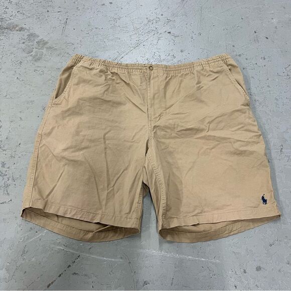 Polo Ralph Lauren Classic Fit Men’s Beige Stretch Drawstring Shorts Size 2XLT - Picture 1 of 7